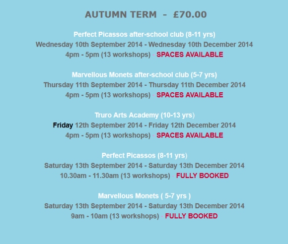 autumn term dates
